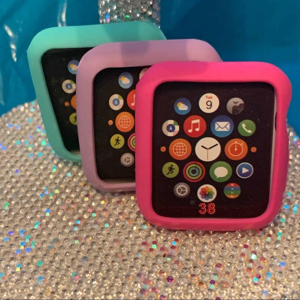 Apple Watch bumpers ( 38MM pink, mint, lavender )